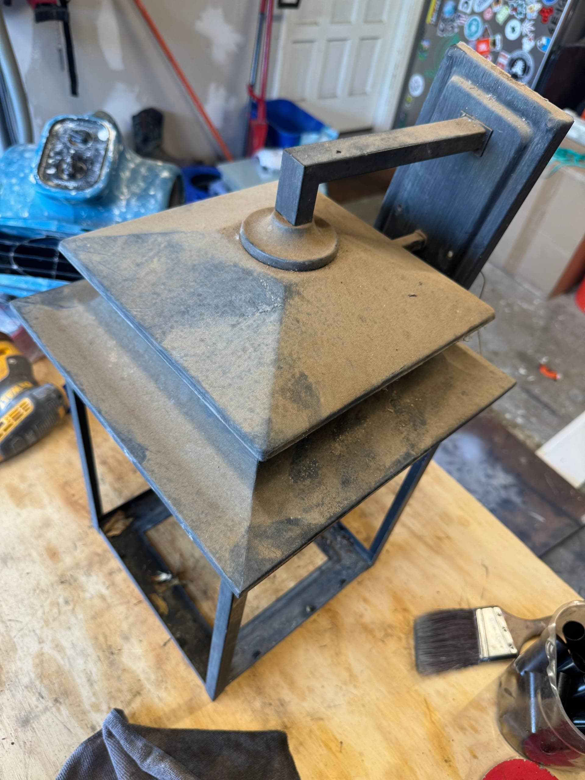 Light fixture refresh in progress by Chilton Home Services